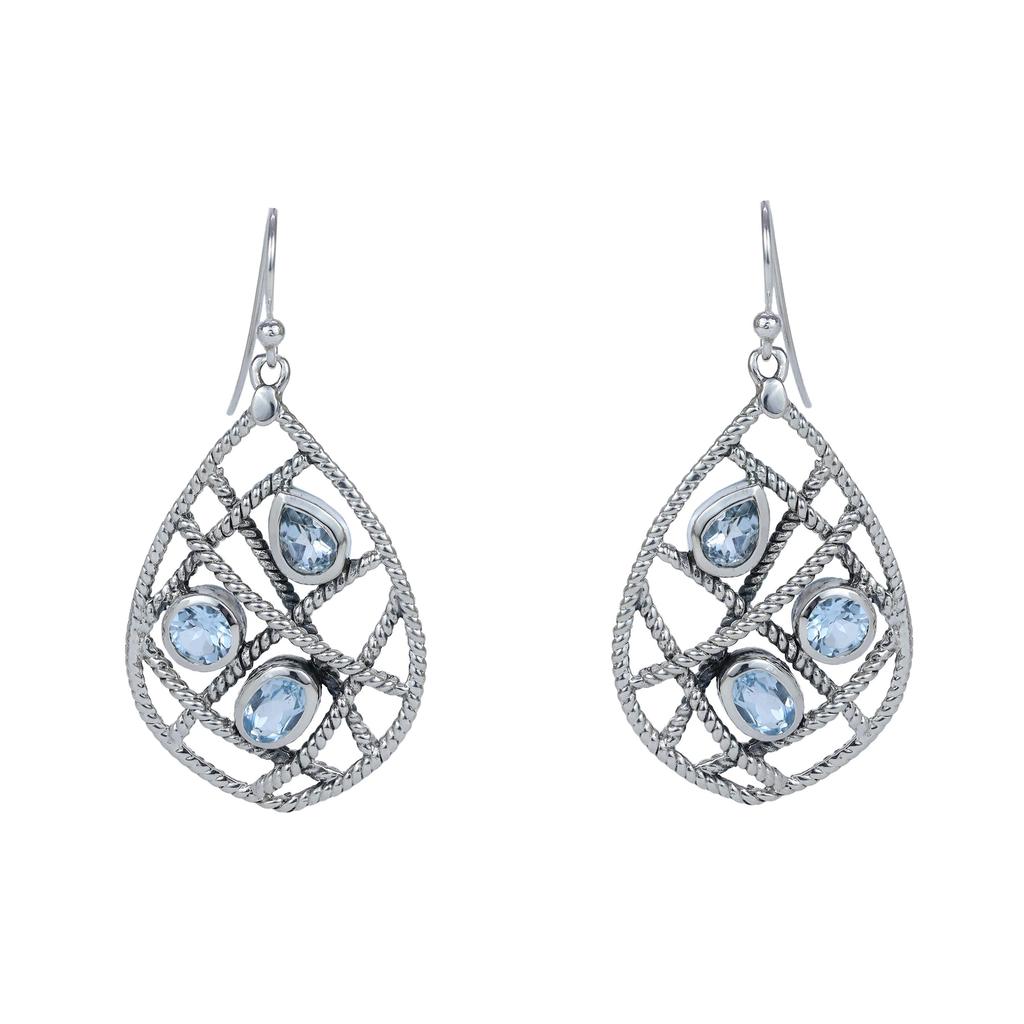 Handmade Garnet Earrings, 925 Sterling Silver Earrings, Designer Jewelry, Gift for Wife
