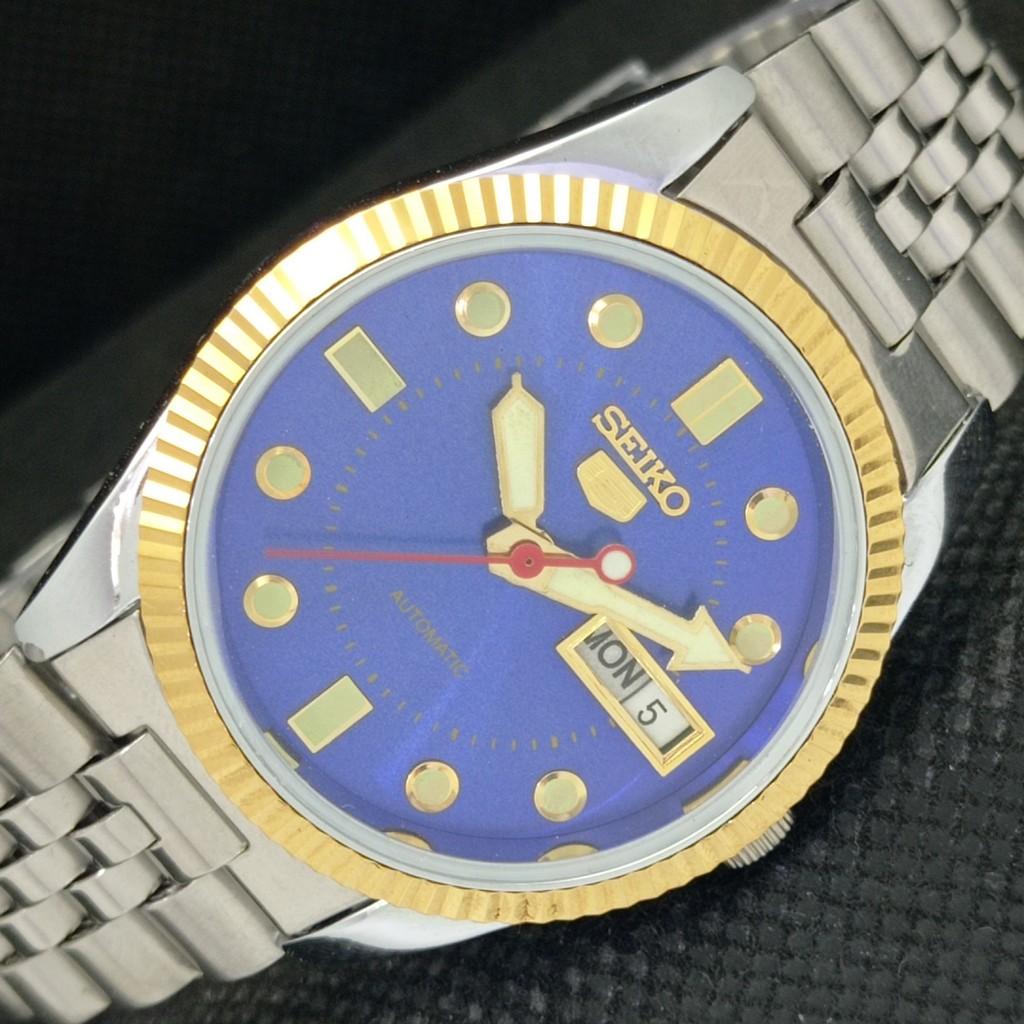 POUŽITÉ SEIKO 5 AUTOMATICKÉ PÁNSKÉ PÁNSKÉ VZÁCNÉ ZLATÉ HODINKY 575A-A304802-9 SKU575A-A304802