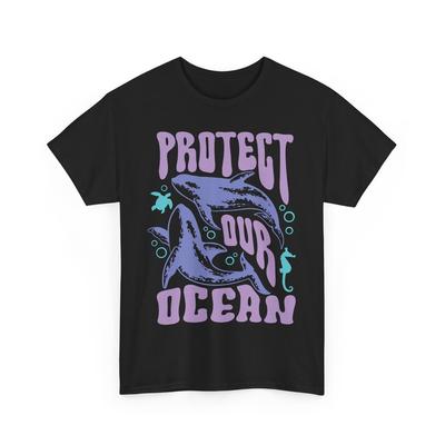 Strand-Vibes T-Shirt | Sommer Ozeanwellen T-Shirt | Schütze unseren Ozean Shirt