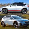 2 Peças Adesivos Laterais de Porta de Carro Para Subaru XV Corrida Esportiva Estilo Listra Longa Tuning Acessórios Automotivos Película de Vinil Envoltório