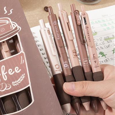 5Pcs Gel Pens Retractable Quick Dry Ink Pens 0.5mm Fine Point Black Ink Comfort Grip Smooth Writing Journaling Note Taking Pens School Office Supplies