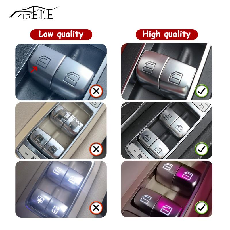 The Car Window Button for Mercedes Benz W213 E-Class E200 E300 E350 E320 Window Regulator Switch Button Electric Control Cover