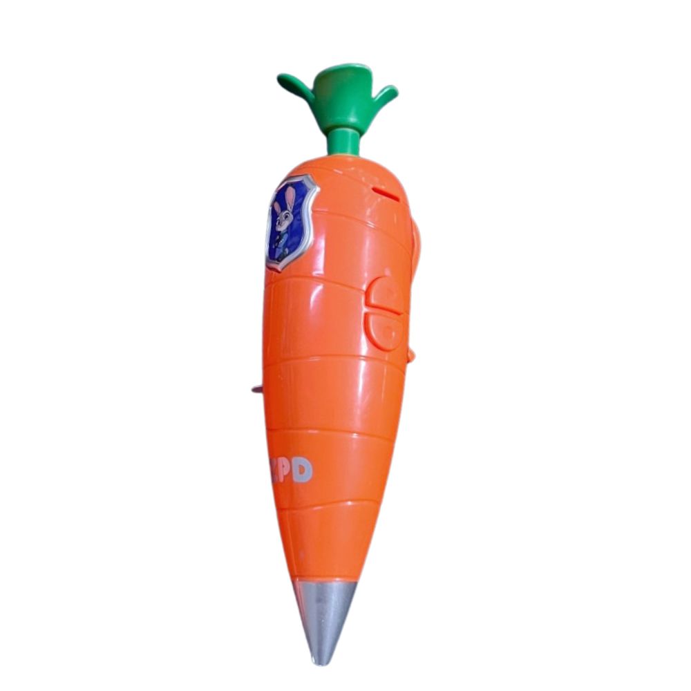 

Cute Carrot 2-In-1 Voice Recorder Pen 60S Recording Graffiti Ballpoint Novelty Electronic Sound Toy Kids Stationery Holiday Gift Opp Bag Packing
