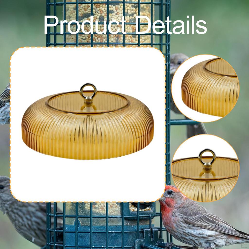Baffle for Bird Feeders 9.84'' Yard Easy to Clean Dome Cover Weather Protective