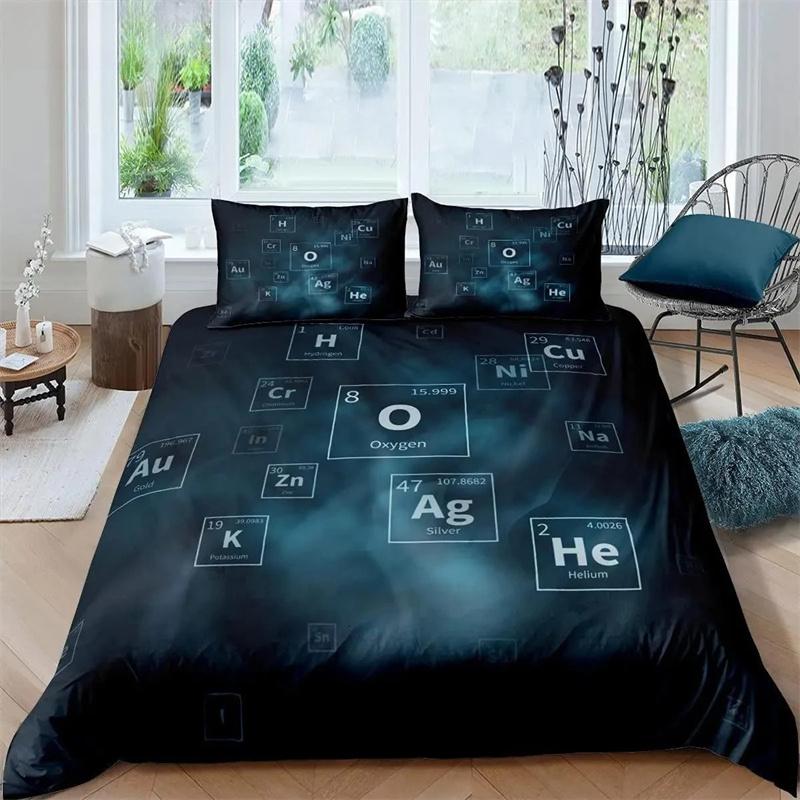 

Наука Пододеяльник Периодическая таблица элементов Комплекты постельного белья Любители химии Обучение Изображение Комплект постельного белья из полиэстера Синий Фиолетовый 70x133cm 2pcs