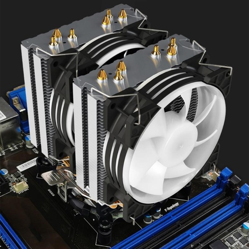6 Heat Pipe ARGB CPU Air Cooling Fan PWM ARGB Cooling Fan For LGA PC Case Computer Hardware Thermal Management