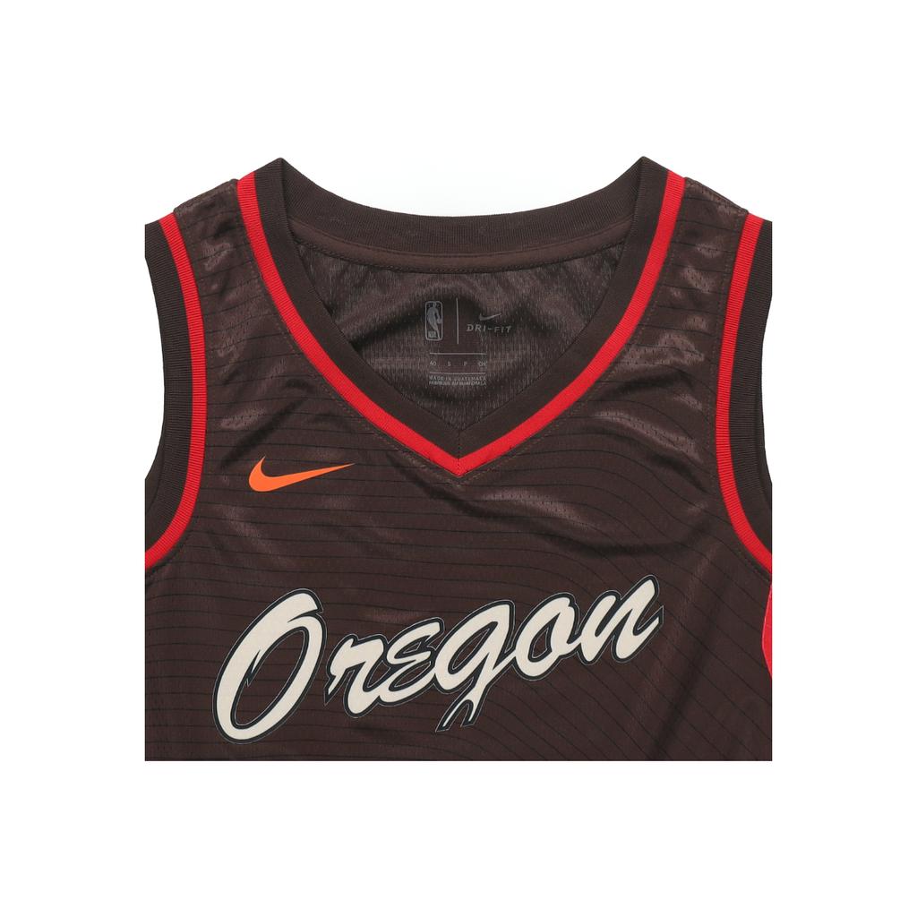 Nike City Edition 20-21 Portland Trail Blazers Damian Lillard Č. 0 Basketbalový dres Pánské topy Tmavě uhlově hnědá CN1775-250