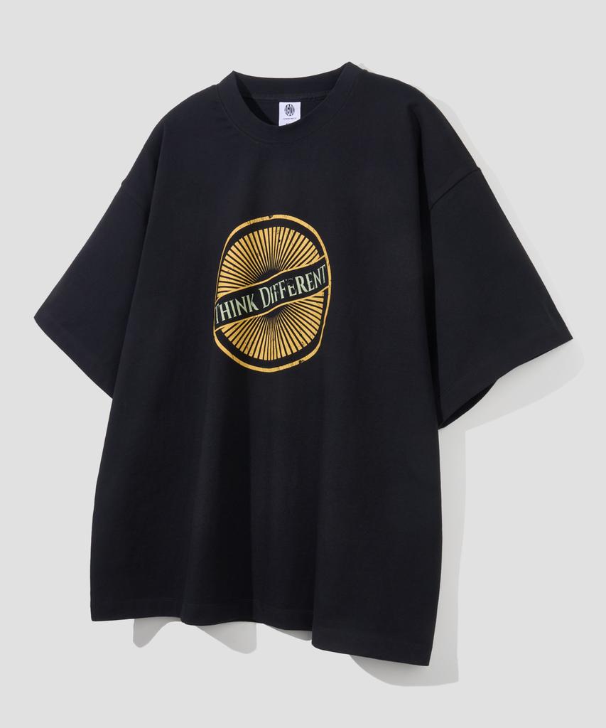 AGOD Td Circle Logo Half T-Shirt [Black]