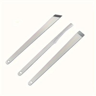 3 pezzi di strumenti per pedicure per piedi in acciaio inox, raschietto per piedi, raschietto per piedi, raschietto per manicure