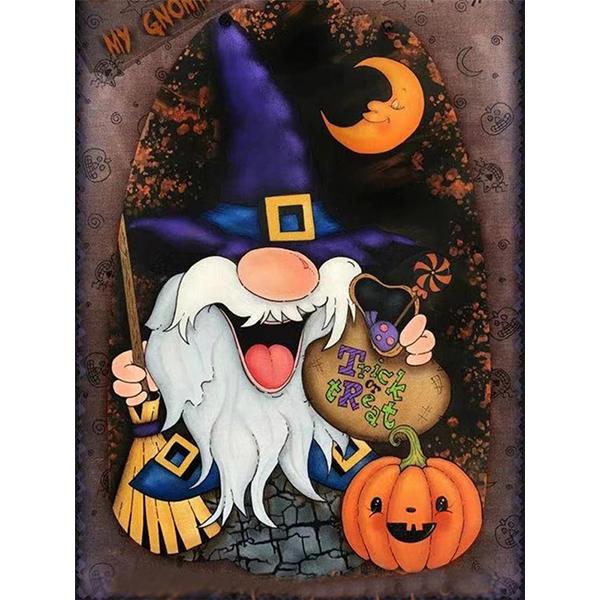 5D DIY Diamond Painting Santa Claus Mosaic Pictures Diamond Embroidery Halloween Horror Needlework Home Decor