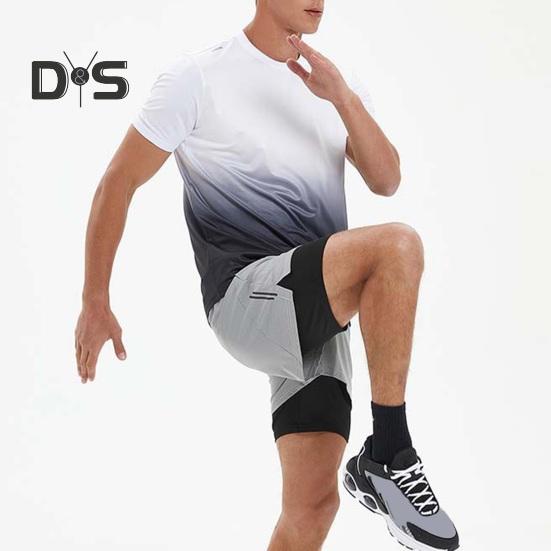 Heren Shirt Top Ronde Hals Korte Mouw Shirt Tops Normale Pasvorm Zacht Ademend Casual Sport Fitness Shirt Dagelijkse Kleding