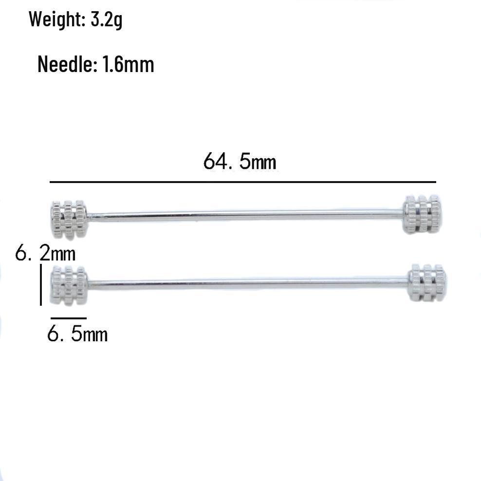 Men's Gold Rhinestone Collar Pin - Business Wear Accessory