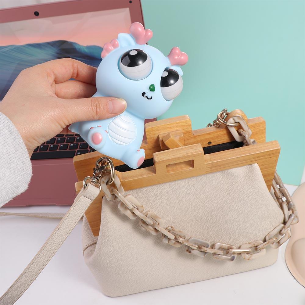 Creative DIY Simulation Dragon Burst Eye Dragon Squeeze Cartoon Animal Squeeze Ball Creative DIY Funny Squeeze Stretching Ball Girl