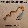 For Infinix Smart 10 ID Home Button Fingerprint Menu Return Key Recognition Scanner Sensor Flex Cable X6725