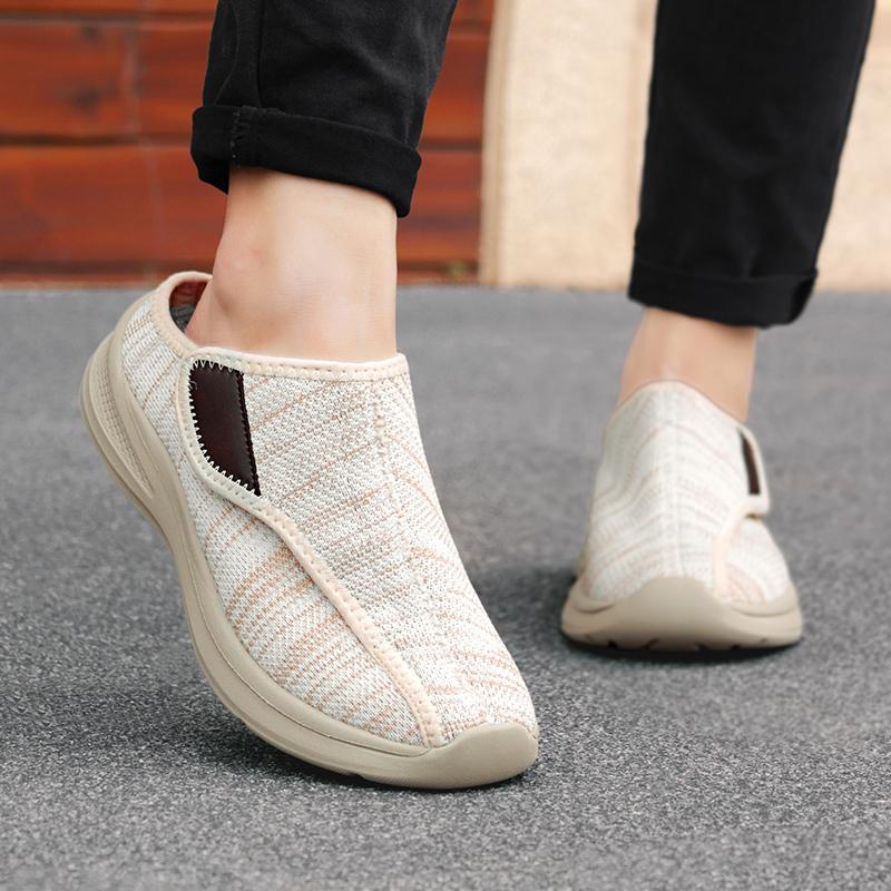Fashion Cotton Slippers Spring and Autumn Indoor Slippers Warm Plush Home Shoes Anti Slip Couple Slippers Flat Shoes Man Barefoot Shoes