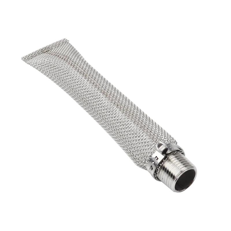304 Stainless Steel Bazooka screen W/1/2" NPT Thread, 6 inch /15cm Beer Mash Filter/beer Mash kettle For Beer home brewing