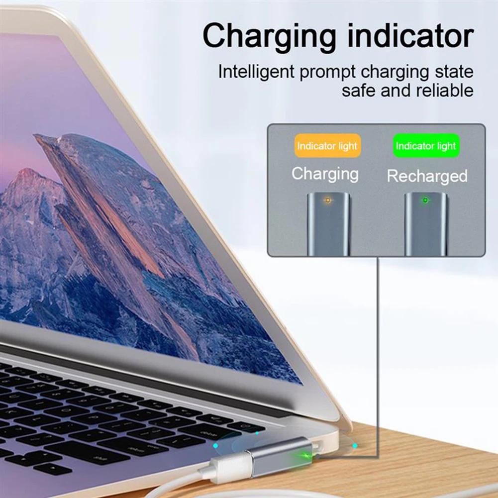 Type-C Female to Magnetic USB PD Fast Charging Adapter Connector Female to Magsafe 3 2 1 for Macbook Air/Pro Charging Adapter