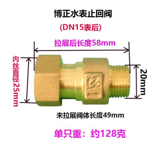 DN15 DN20 DN25 1/2" 3/4" 1" BSP Femmina Maschio Ottone Valvola di Ritegno Unidirezionale Non Ritorno Per Installazione Prima O Dopo il Contatore dell'Acqua