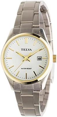 Klefer TE-AL246-WTT Damklocka, Analog, Vattentät, med Metallarmband, Silver