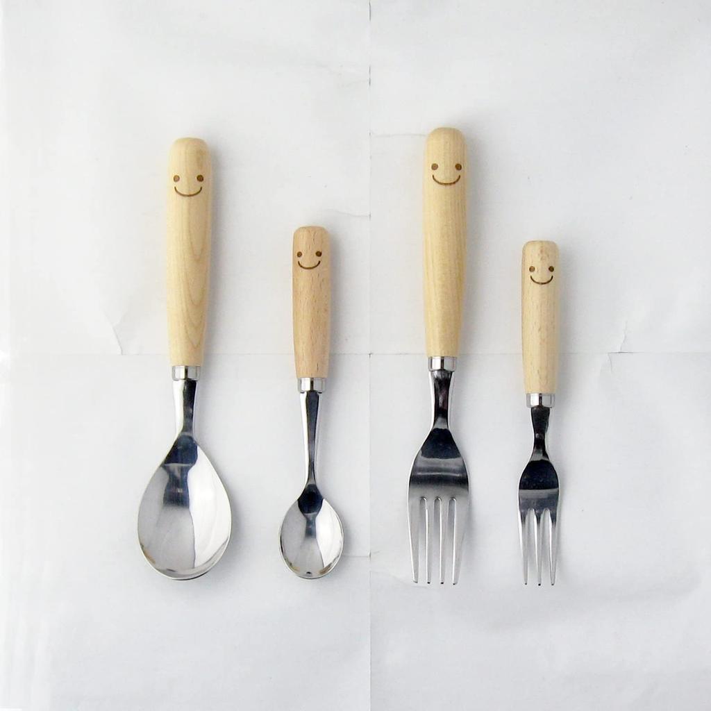 Nagao Wai Wai Kitchen Dinner Cutlery 8 Stainless Made In Japan Set, Pieces, Steel, Wooden, WY-46