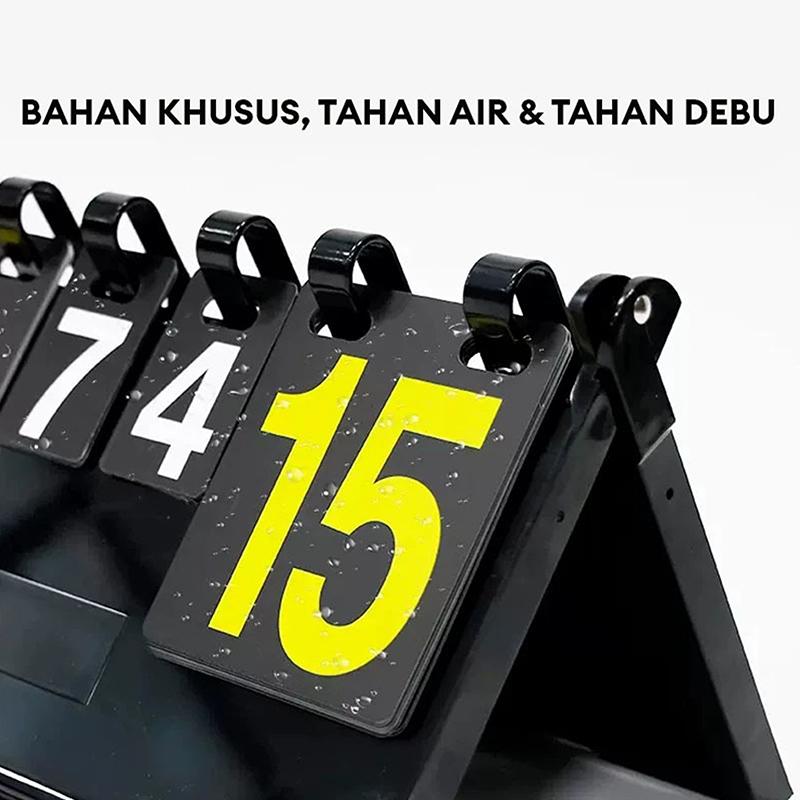 Professional Abs Badminton Football Volleyball Competitions 4 Digit Portable Multi Sports Scoreboard Table Flip Scoreboard