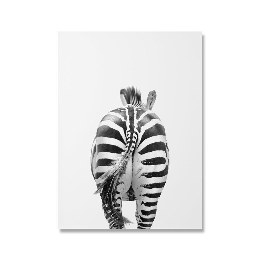 

Сафари животное приклад черный, белый цвет стены книги по искусству холст картины печать плакатов слон жираф Зебра фотографии для ванной комнаты детская комната 21*30cm