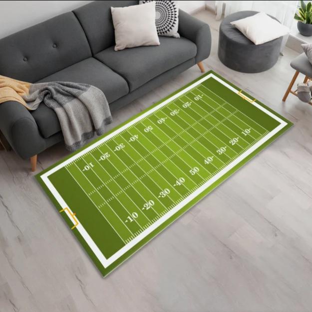 Football Field Area Rug Kids Room Living Room Bedroom Mats Home Decoration Carpet