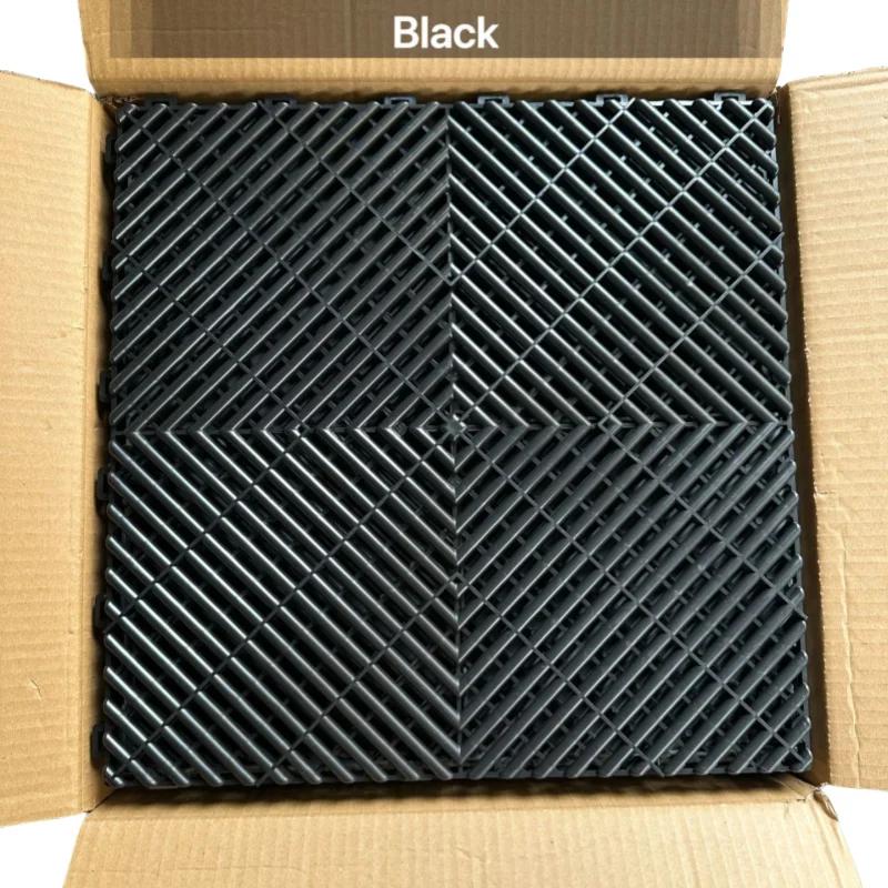 40x40cm Grille Floor Garage 4s Shop Car Wash E-sports Room Basement Interlock Splicing Drainage Pad Plastic Tile