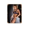 Decorative Metal Tin Sign, Anime Fitness Girl, 20x30 cm