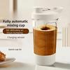 1pc Portable USB Electric Blender Cup - Automatic One-Touch Operation, Transparent with Measurement Markings, Food-Grade PP Mini Handheld Milk