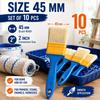 10pcs Nylon Bristle Flat Brush Set High Elasticity Chip Brush Flat Paint Brush  Dust Cleaning