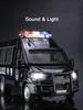 1/24 Alloy Diecast Police Car Miniature Models Toys High Simulation Models with Sound Light Collection Toy for Boy Birthday Gift