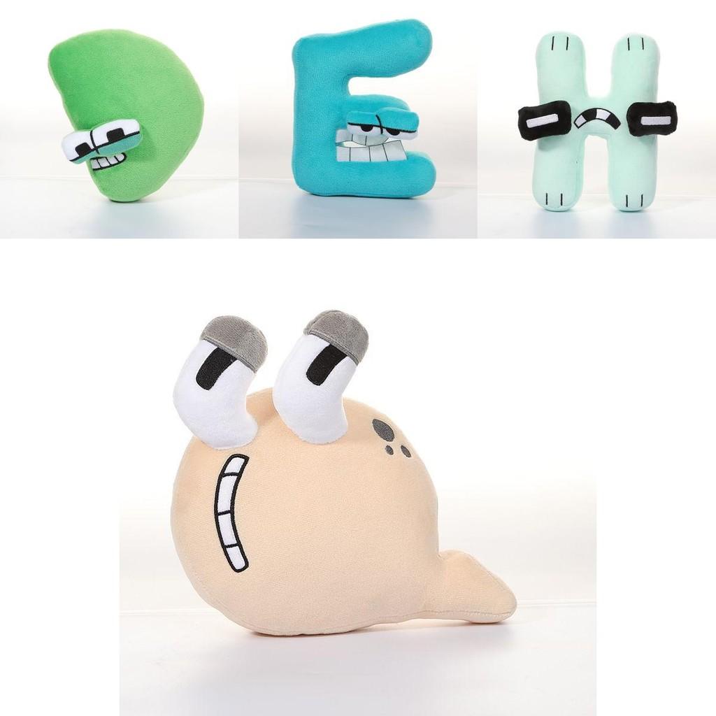 Entzückende Alphabet Lore Buchstabe A Plüschpuppen Babypädagogisches Spielzeug