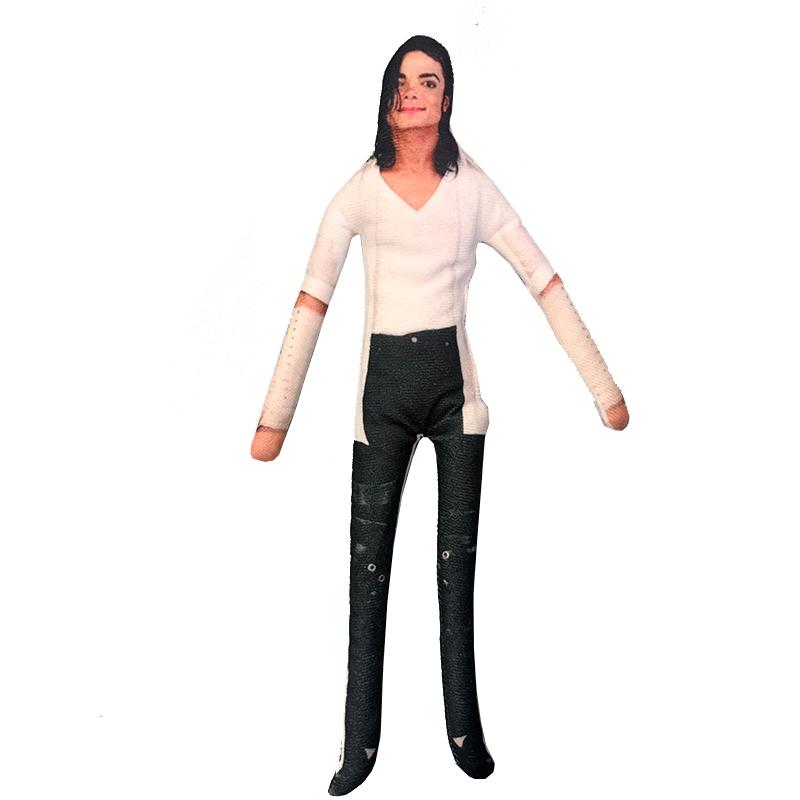 In Stock Michael Jackson King of Superstar Cosplay Prop Doll Plush Stuffed Figure Dolls Decoration Abstract Joint Mobility Gift