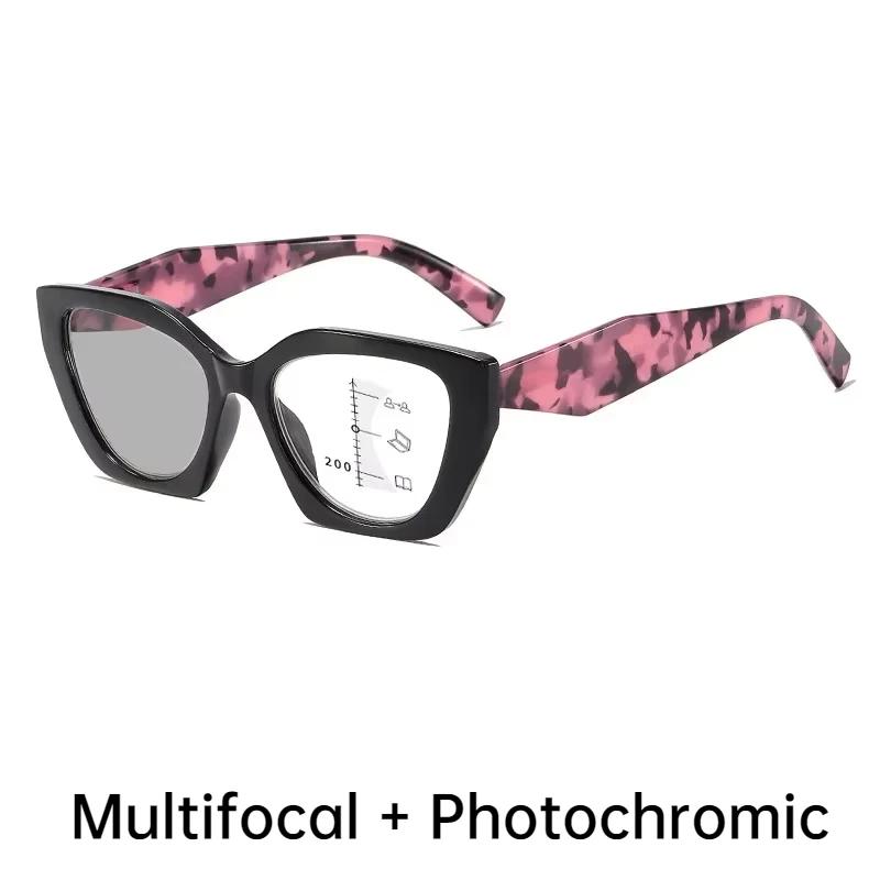 Smart Pochromic Sunglasses for Reading Glasses Vintage Progressive Multifocal Presbyopia Eyewear Finished Bifocal Eyeglasses