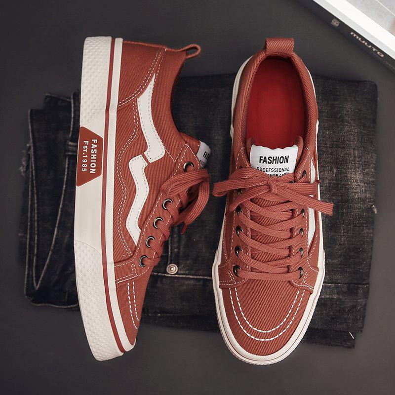 Men's Plus Size Summer Canvas Skateboard Shoes - Non-Slip, Thick Sole, Breathable, Casual Sports