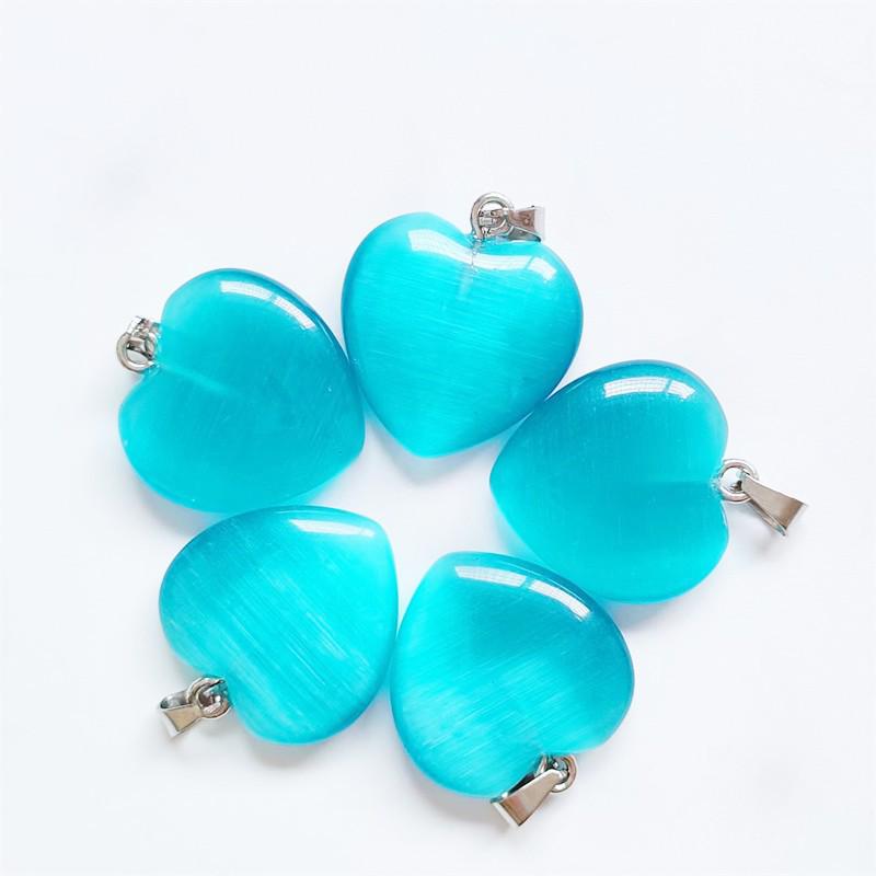 

Ожерелье с подвеской в форме сердца из натурального агата - 20 мм кристаллический камень