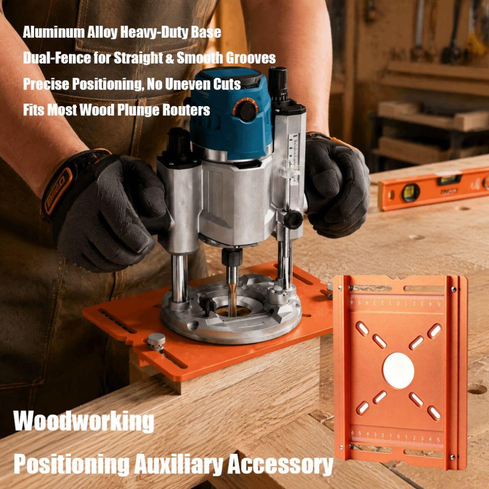 Plunge Router Router Guide Fence Dual-fence Wood Router Accessory Router Base Plate Cutting Guide