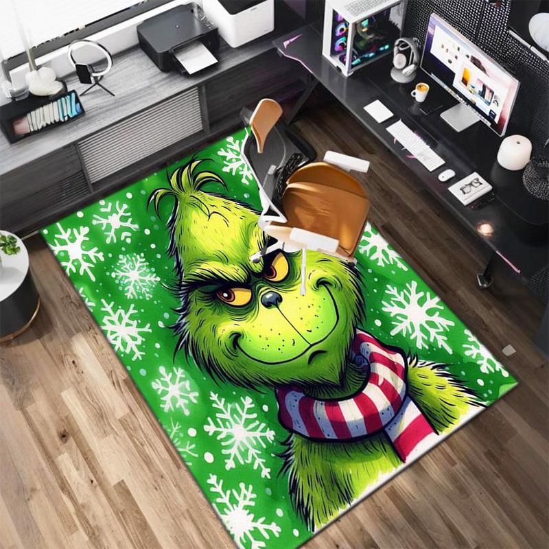 Christmas Gift Comedy Movie How the Grinch Stole Christmas carpet home living room decoration table and chairs anti slip door mat carpet A16
