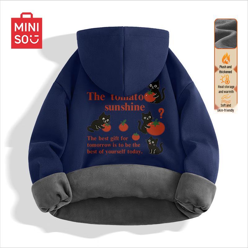 

MINISO Men s Oversize Fleece Hooded Sweatshirt 3XL