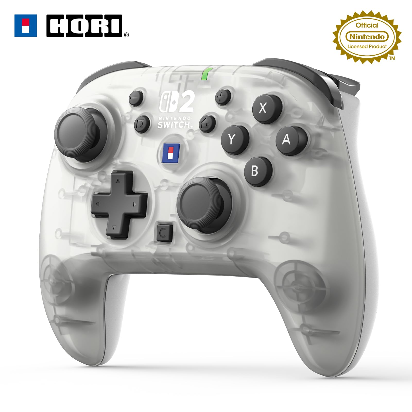 

Nintendo Licensed Wireless Horipad TURBO for Nintendo Frost White with both Switch 2 and with Rapid Fire and Rapid Fire Hold Functions Switch™ 2,