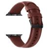 Watch Strap - MY-MONTRE - Apple Style - Bordeaux Calfskin - 42/44/45/49 Mm - Unisex