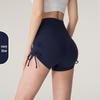 NUF Nude Lycra One-Size Yoga Shorts: Seamless High-Waist Hip-Lifting Drawstring Fitness Pants
