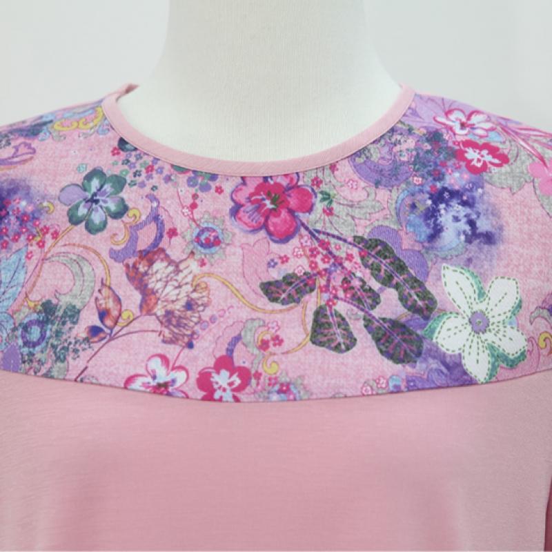 Shiz Madam Floral Zip Vest Ensemble For Moms In Their 50s Set3243