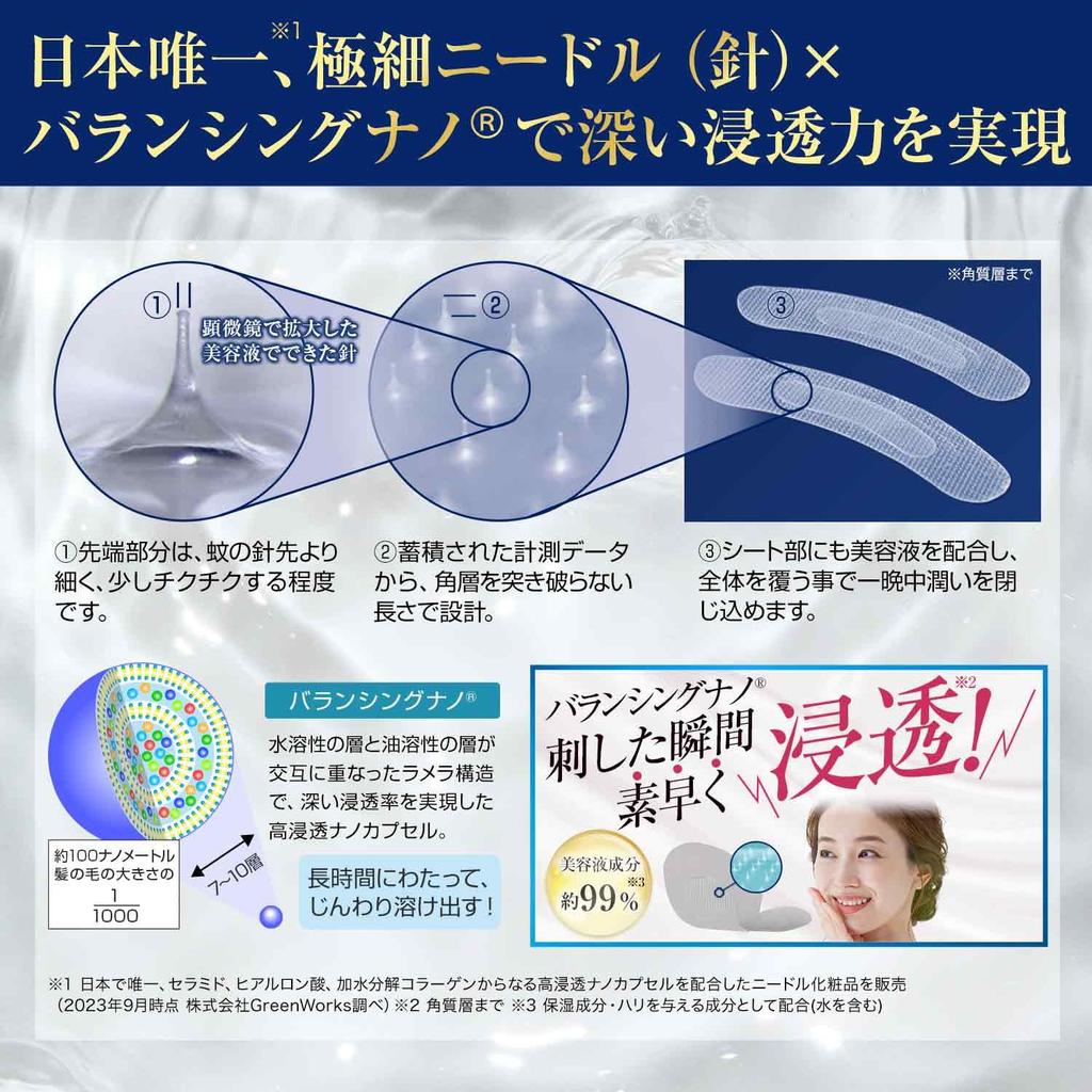 Haris Moist Patches Sheets X 3 Microneedle Proteoglycan Deep with Needle Serum (2 Sets) - Under-Eye Patches, Penetration, Sheet-Shaped,