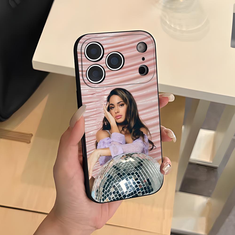 Singer T-TINI M-Martina Phone Case For IPhone 17 Air 16 E Pro Max 15 14 13 Mini 12 Pro 11 Max Plus Black Soft Shell