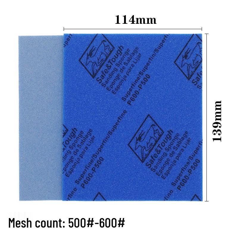 Dual-Use Dry/Wet Sandpaper Foam Sheet for Woodworking & Furniture Polishing
