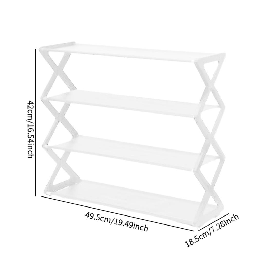 Shoe Rack Shoe Storage Organizer Assembly PP and Nonwoven Large Capacity Storage Rack for Hallway