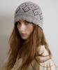 LETTER FROM MOON Scallop Punched Knit Beanie (Gray)