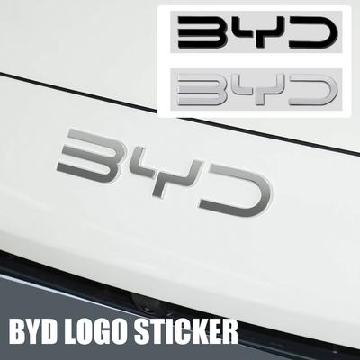 3D Car Front Hood Letter Badge Sticker Rear Trunk Decal Accessories For BYD M6 G3 G5 T3 F0 S6 Han Qin L3 Tang Yuan Atto3 Seagull